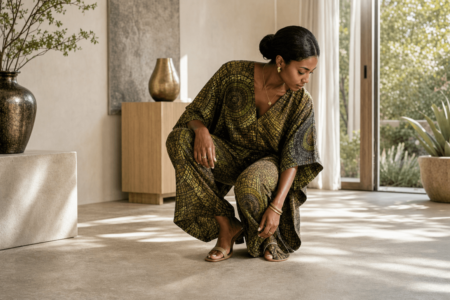 Earth Rhythm Collection — trouser & top set