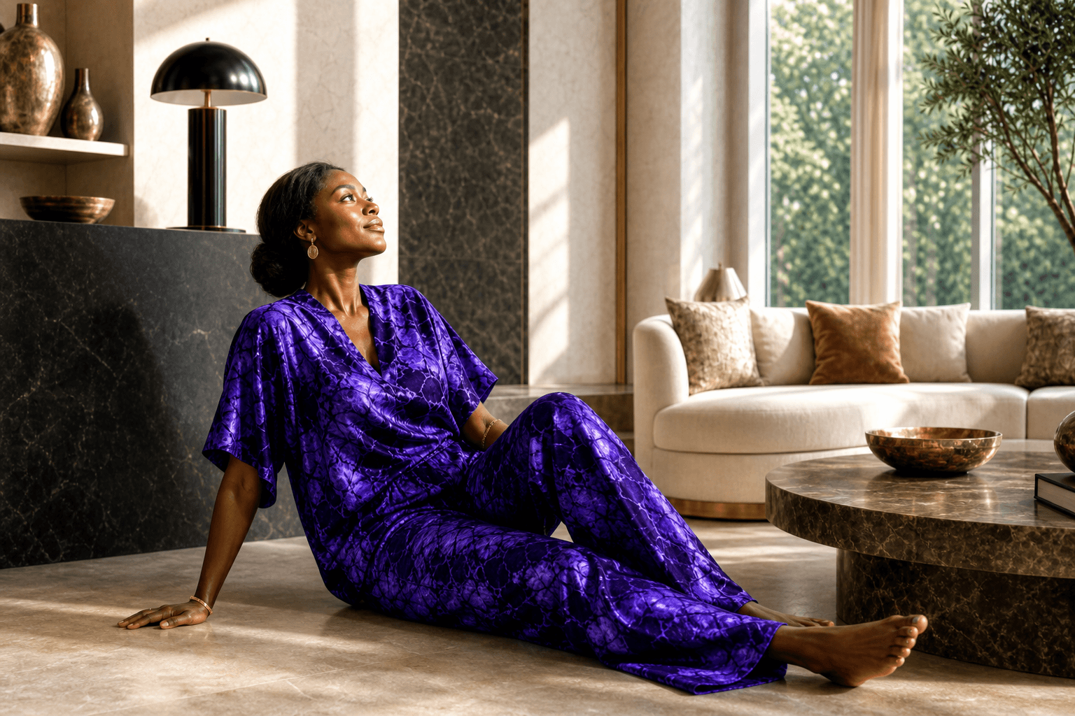 Royal Indigo — trouser & top set