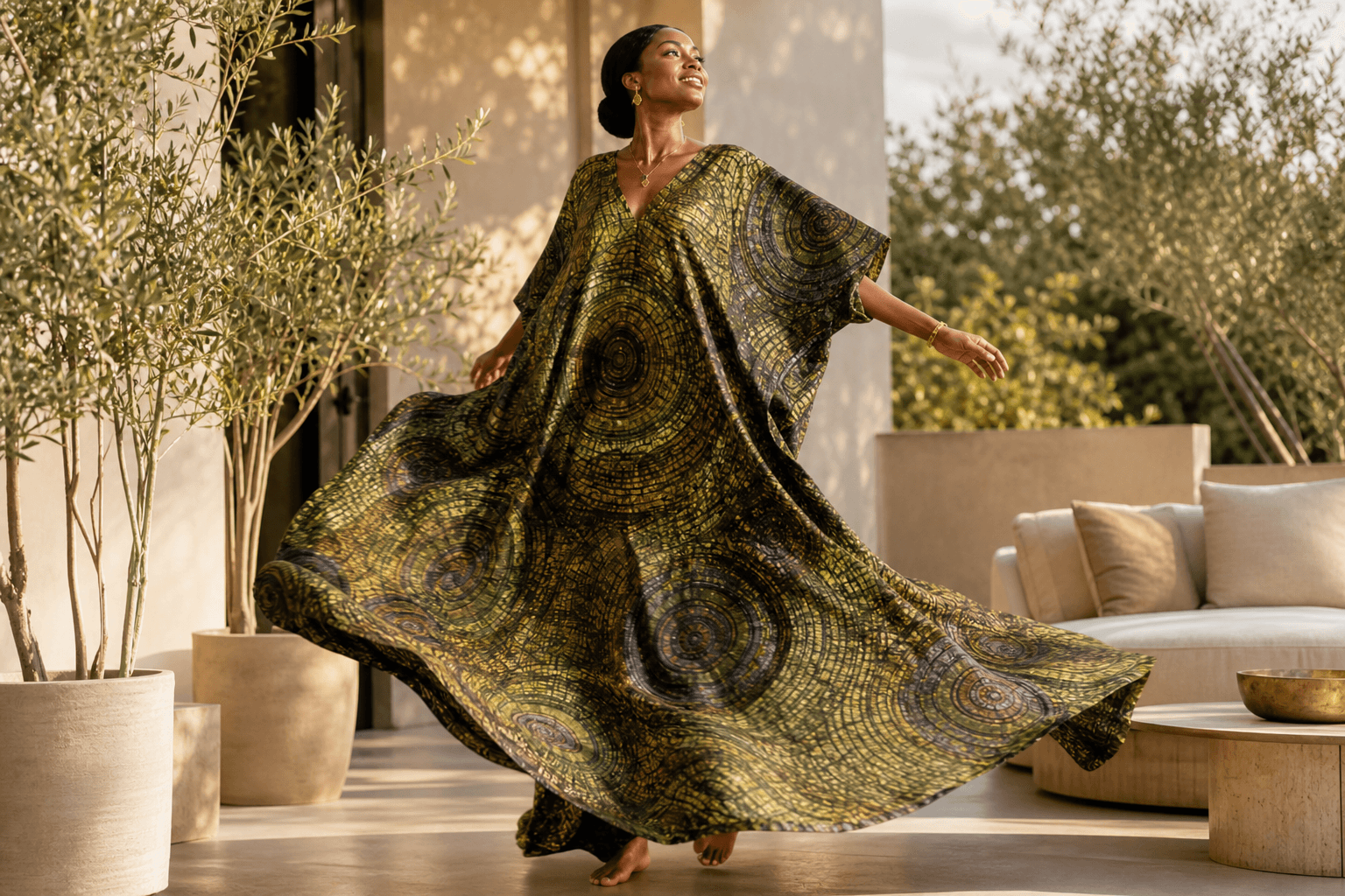 Earth Rhythm Collection — women's kaftan