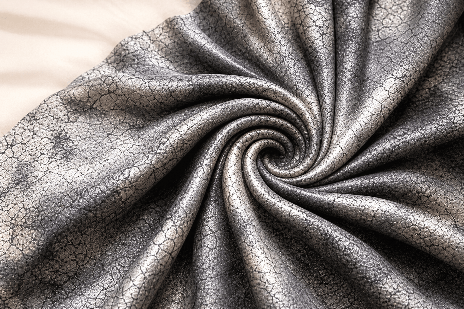 House OF Staffie monochrome fabric close-up