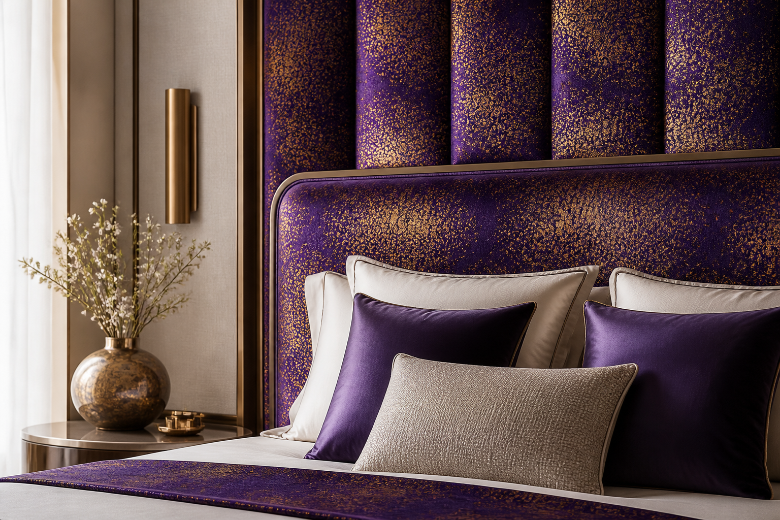 Royal Indigo Collection — headboard and wall panel