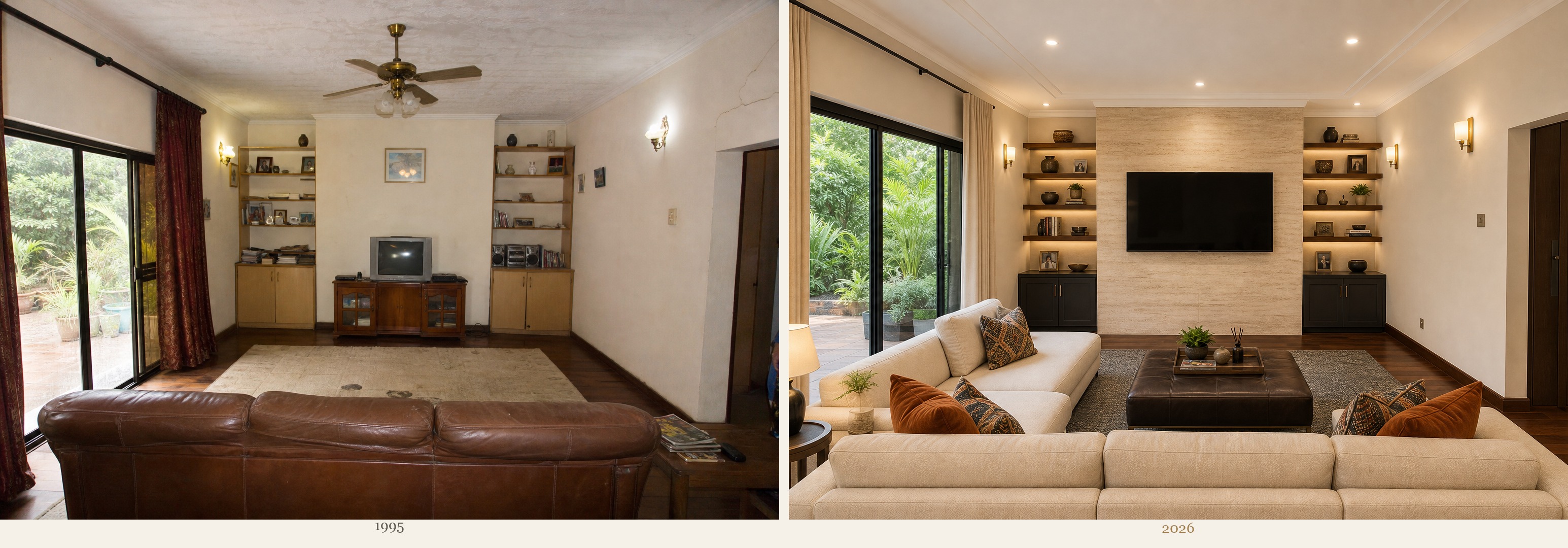 Living Room before and after — House OF Staffie
